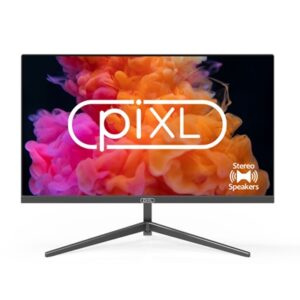 piXL PXD24VH 24 Inch Frameless Monitor, Widescreen, 6.5ms Response Time, 60Hz Refresh Rate, Full HD 1920 x 1080, 16:10 Aspect Ratio, VGA, HDMI, Internal PSU, Speakers, 16.7 Million Colour Support, Black Finish - Image 2