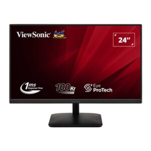 Viewsonic VA2408-MHDB 24 Inch IPS Monitor, Full HD, 100Hz, 1ms, USB Hub, VGA, HDMI, Displayport, VESA, Speakers - Image 2