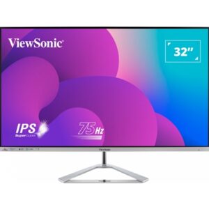 Viewsonic VX3276-MHD-3 32-Inch Full HD, Frameless IPS Monitor, 1080p, 1920 x 1080 Resolution, 75Hz, HDMI, VGA, DisplayPort, Speakers - Image 2