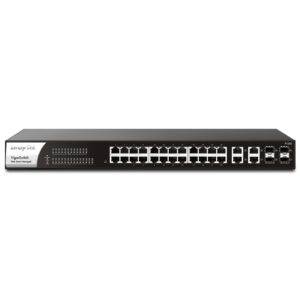 DrayTek VSP1282-K VigorSwitch P1282 24 Port Gigabit POE Smart Managed Switch with 4x 10GbE SFP Ports - Image 3