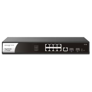 DrayTek VSP2100-K VigorSwitch P2100 8 Port Gigabit POE Layer 2+ Managed Switch with 2 SFP Uplink Ports - Image 3