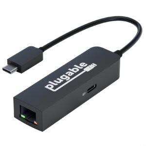 Plugable USBC-E2500PD USB-C to 2.5GbE Gigabit Ethernet Adapter with USB-C PD Charging - Image 3