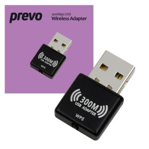 Prevo USBW4 300Mbps N300 USB Wireless Network Adapter - Image 3