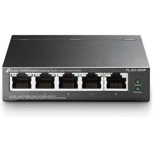 TP-Link TL-SG1005P 5-Port Metal Gigabit Desktop PoE Switch with 4-Port PoE+ (65W) - Image 3