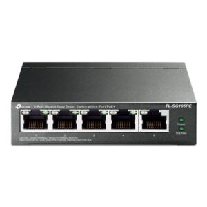 TP-Link TL-SG105PE 5-Port Metal Gigabit Easy Smart PoE Switch with 4-Port PoE+ (65W) - Image 2