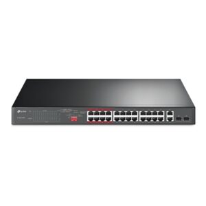 TP-Link TL-SL1226P 24-Port Metal 10/100Mbps + 2-Port Gigabit Unmanaged PoE+ Switch (250W) - Image 2