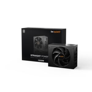 be quiet! Straight Power 12 1500W PSU, 80 PLUS Platinum, ATX 3.0 PSU with full support for PCIe 5.0 GPUs and GPUs with 6+2 pin connectors, 10-year manufacturer's warranty - Image 2