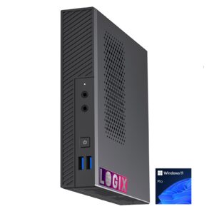 LOGIX 12th Gen Intel i5 6 Core 4.40GHz 1 Litre Mini Business / Security PC for Alarm & Door Entry Systems with 8GB RAM, 250GB NVMe SSD, Windows 11 Pro, Keyboard & Mouse - Image 3