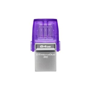 Kingston DataTraveler DTDUO3CG3/128GB 64GB MicroDuo USB OTG Flash Drive, 3C, USB-C and Type A - Image 3