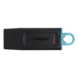 Kingston DataTraveler Exodia 64GB USB 3.2 Black with Cyan loop USB Flash Drive - Image 2