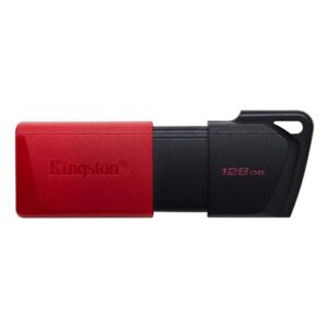 Kingston DataTraveler ExodiaM DTXM/128GB USB Flash Drive, 128GB, USB 3.2, Red / Black, Moving Cap Design - Image 2