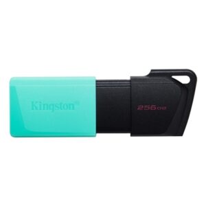 Kingston DataTraveler ExodiaM DTXM/256GB USB Flash Drive, 256GB, USB 3.2, Turquoise / Black, Moving Cap Design - Image 2