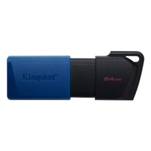 Kingston DataTraveler ExodiaM DTXM/64GB USB Flash Drive, 64GB, USB 3.2, Blue / Black, Moving Cap Design - Image 2