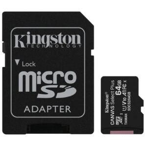 Kingston Canvas Select Plus 64GB Micro SD UHS-I (U1) Flash Card with Adapter - Image 3