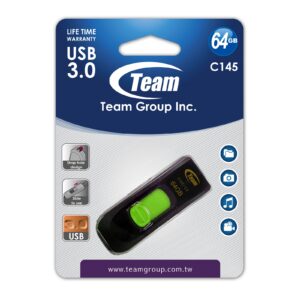 Team C145 64GB USB 3.0 Green USB Flash Drive - Image 3