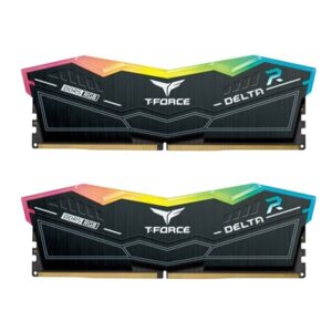 Team T-Force Delta RGB FF3D532G6200HC38ADC01 32GB 6200MHz DDR5 System Memory, 2 x 16GB, Black, CL38-38-38-78 1.25V - Image 2