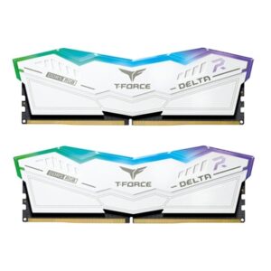 Team T-Force Delta RGB FF4D532G6200HC38ADC01 32GB 6200MHz DDR5 System Memory 2 x 16GB, White, CL38-38-38-78 1.25V - Image 2