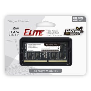 Team Elite 8GB No Heatsink (1 x 8GB) DDR4 2666MHz SODIMM System Memory - Image 2