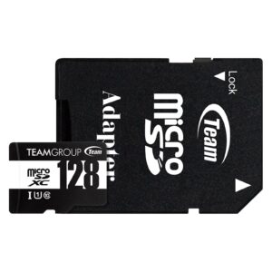 Team 128GB Micro SDXC UHS-1 Class 10 Flash Card with Adapter - Image 3