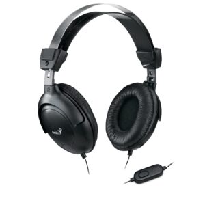 Genius HS-M505X Noise-cancelling Headset with Mic, 3.5mm Connection, Plug and Play with Adjustable Headbandand, In-line microphone and Volume Control, Black - Image 3