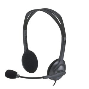 Logitech H111 Wired Headset, Stereo Sound, 3.5mm Audio Jack, Noise-Cancelling Microphone, Black - Image 2