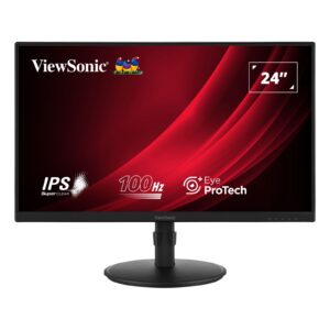 Viewsonic VA2408-HDJ 24 Inch IPS Monitor, Full HD, 100Hz, 5ms, VGA, HDMI, Display Port, Height Adjust, Pivot, Swivel, Int PSU, VESA - Image 3