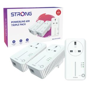 Strong POWERL600TRIUKV2 AV600 Passthrough Powerline Kit Triple Pack (3 Pack) - Image 3