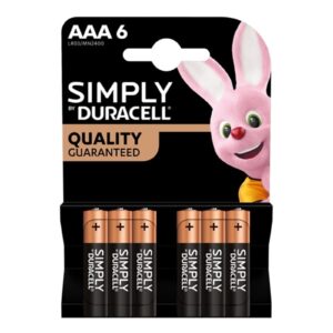 Duracell Simply Alkaline Pack of 6 AAA Batteries - Image 3