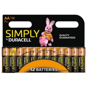 Duracell Simply Alkaline Pack of 12 AA Batteries - Image 2