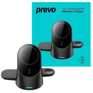 Prevo 3-in-1 25W Magnetic Wireless Charging Station for Smartphones, Smartwatches & Wireless Earbuds - Image 3