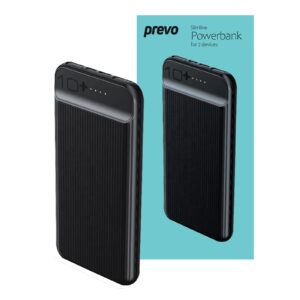 Prevo SP3012 Power bank,10000mAh Portable Fast Charging for Smart Phones, Tablets and Other Devices, Slim Design, Dual-Port with USB Type-C and Micro USB Connection, Black - Image 3