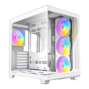 ANTEC Constellation C5 White ARGB Case, 270' Full-View Tempered Glass, Dual Chamber, Support Back-Connect Motherboards, 7 x ARGB PWM Fans With Built-In Fan Controller, ATX, Micro-ATX, ITX - Image 3