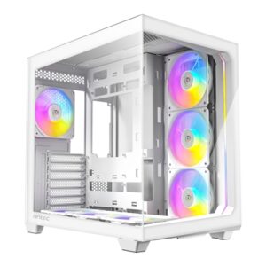 ANTEC Constellation C5 White ARGB Case, 270' Full-View Tempered Glass, Dual Chamber, Support Back-Connect Motherboards, 7 x ARGB PWM Fans With Built-In Fan Controller, ATX, Micro-ATX, ITX - Image 2