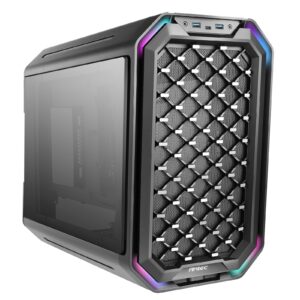 Antec Dark Cube Mid Cube 2 x USB 3.0 / 1 x USB 3.1 Type-C Tempered Glass Side Window Panel with Interchangeable Front Panels Black Case - Image 3