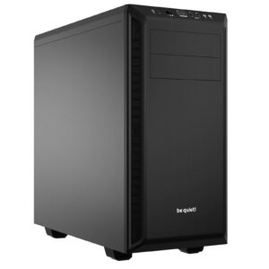 be quiet! Pure Base 600 Case, Black, MId Tower, 2 x USB 3.2 Gen 1 Type-A, 3 x Pure Wings 2 Black PWM Fans Included, Completely Sound Insulated with Dampening Materials, Adjustable Top Cover Vent - Image 3