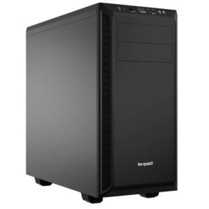 be quiet! Pure Base 600 Case, Black, MId Tower, 2 x USB 3.2 Gen 1 Type-A, 3 x Pure Wings 2 Black PWM Fans Included, Completely Sound Insulated with Dampening Materials, Adjustable Top Cover Vent - Image 2