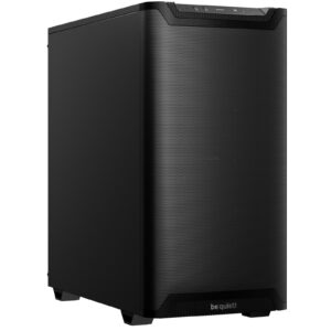 be quiet! Pure Base 501 Case, Airflow Black, Mid Tower, 2 x USB Type-A, 1 x USB Type-C, 2 x Pure Wings 2 140mm Black PWM Fans Included, Sleek front panel and airflow top cover for a unified, classic design. - Image 3