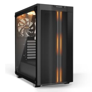 be quiet! Pure Base 500DX Case, Black, Mid Tower, 1 x USB 3.2 Gen 1 Type-A / 1 x USB 3.2 Gen 2 Type-C, Tempered Glass Side Window Panels, 3 x Pure Wings 2 140mm Black PWM Fans Included, ARGB LED Lighting Front Mesh Panel - Image 2