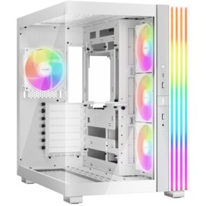 be-quiet! Light Base 600 LX, White, Midi-Tower ATX Case, Massive ARGB LED Strip, Full Windowed Design, 4x Light Wings LX 120mm PWM fans included - Image 2