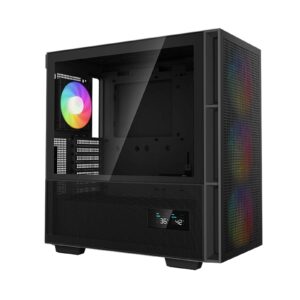 DeepCool CH560 Digital, Black, Mid Tower Gaming Case, Tempered Glass, 4x ARGB Fans, E-ATX/ATX/MicroATX - Image 3