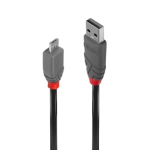 Lindy 36731 0.5m USB 2.0 Type A to Micro-B Cable, Anthra Line - Image 3