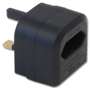 Lindy Euro Transformer to UK Adapter Plug, Black - Image 3