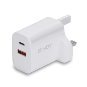 LINDY 73425 30W USB Type A & C Charger UK Plug - Image 3