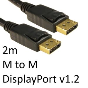 DisplayPort 1.2 (M) to DisplayPort 1.2 (M) 2m Black OEM Display Cable - Image 3