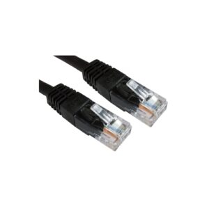 RJ45 (M) to RJ45 (M) CAT6 0.25m Black OEM Moulded Boot Copper UTP Network Cable - Image 3