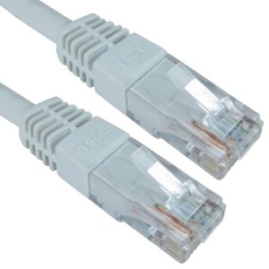 RJ45 (M) to RJ45 (M) CAT6 0.25m White OEM Moulded Boot Copper UTP Network Cable - Image 2