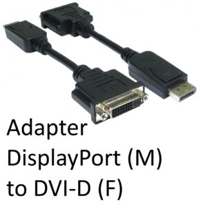 DisplayPort 1.2 (M) to DVI-D (F) Black OEM Adapter - Image 3