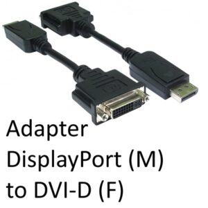 DisplayPort 1.2 (M) to DVI-D (F) Black OEM Adapter - Image 2