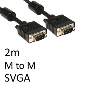 SVGA (M) to SVGA (M) 2m Black OEM Display Cable - Image 2