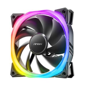 Antec Fusion 120mm ARGB, Black, 3x120mm ARGB Fans, Upto 2000RPM, 57.93CFM Airflow, 31.24dB Max, 4-pin PWM 3-pin LED - Image 3